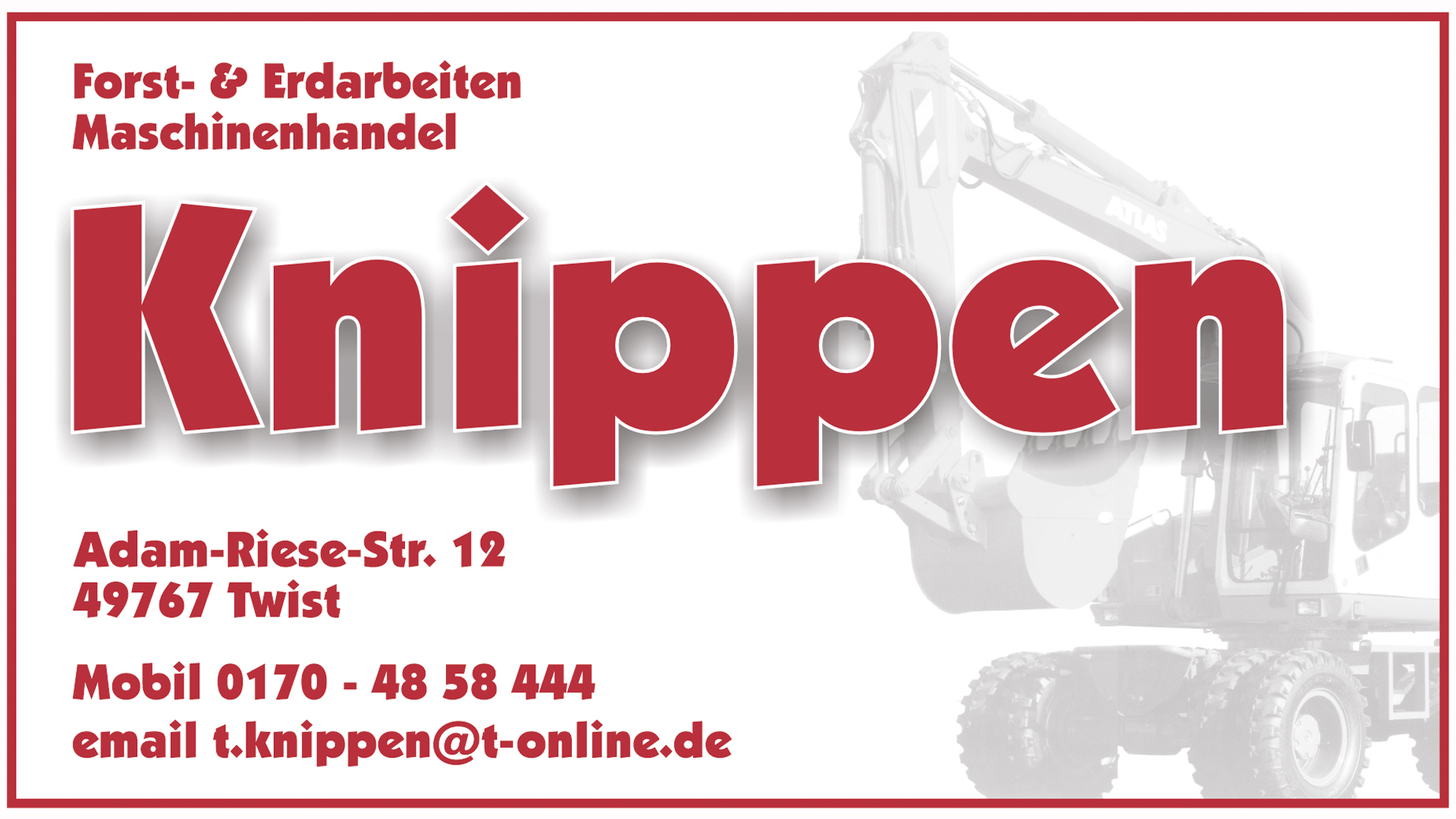 Forst-Erdarbeiten-Maschinenhandel, Thomas Knippen LED