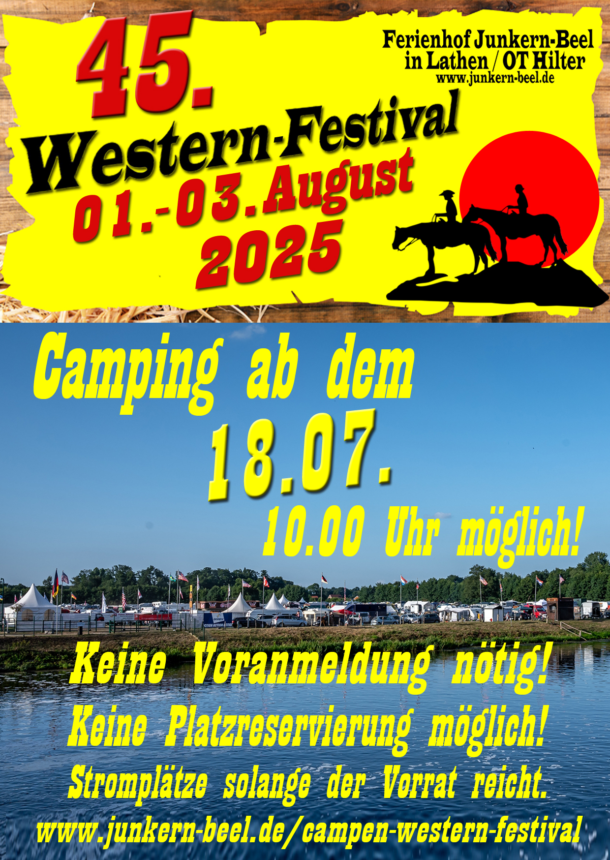 Werbung zelten Festival 2025