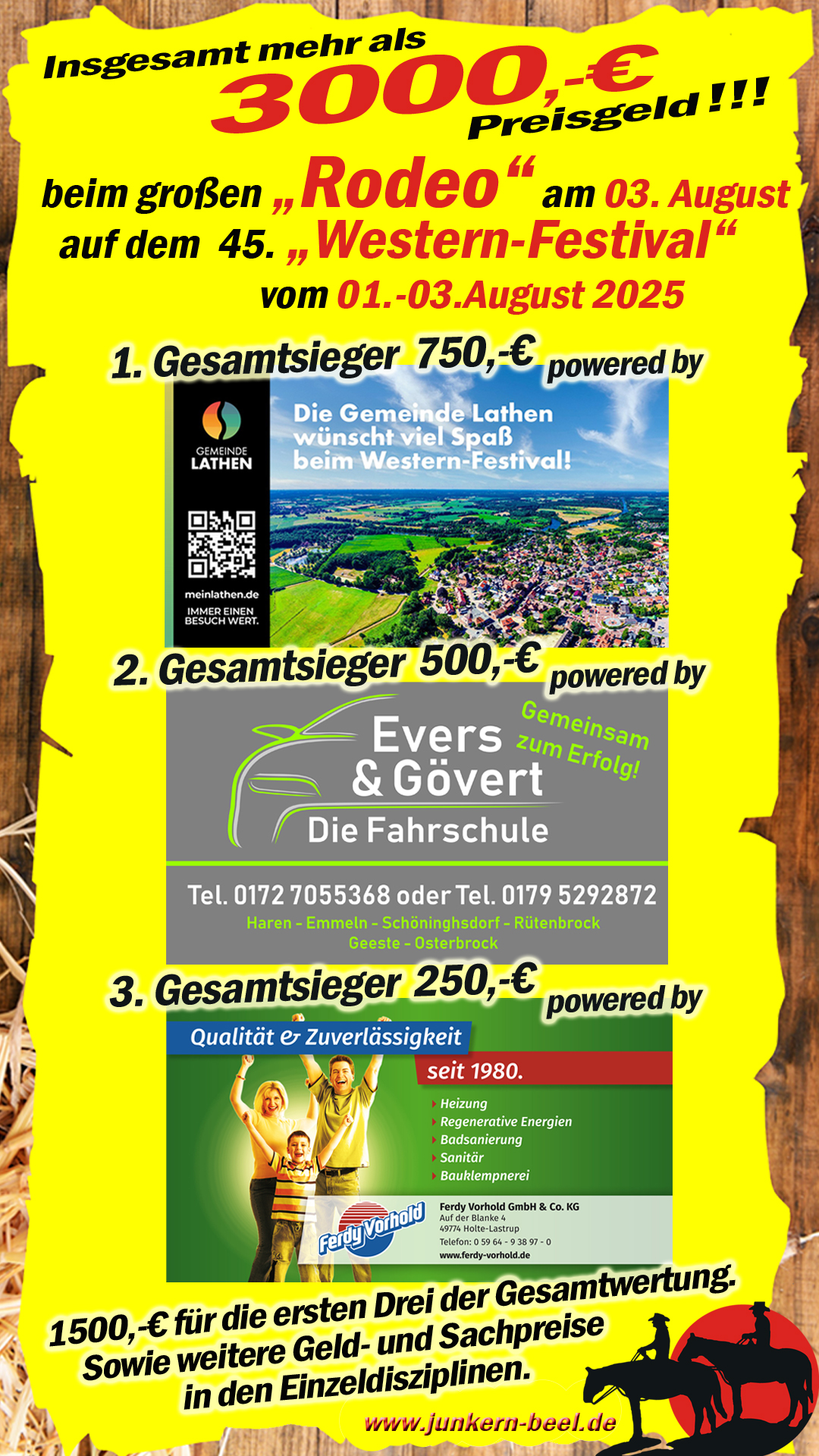 Werbung Preisgeld 2025